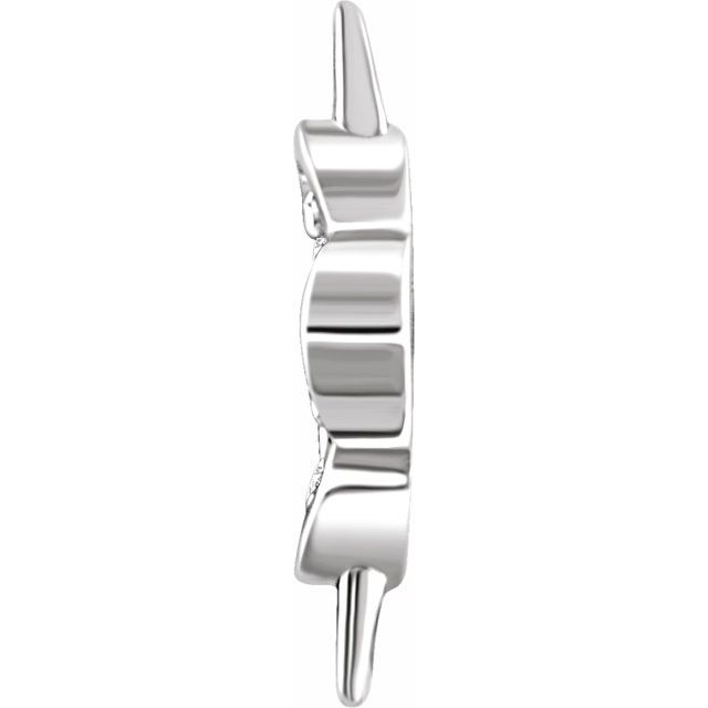 14K White Gold .02 CTW Natural Diamond Link