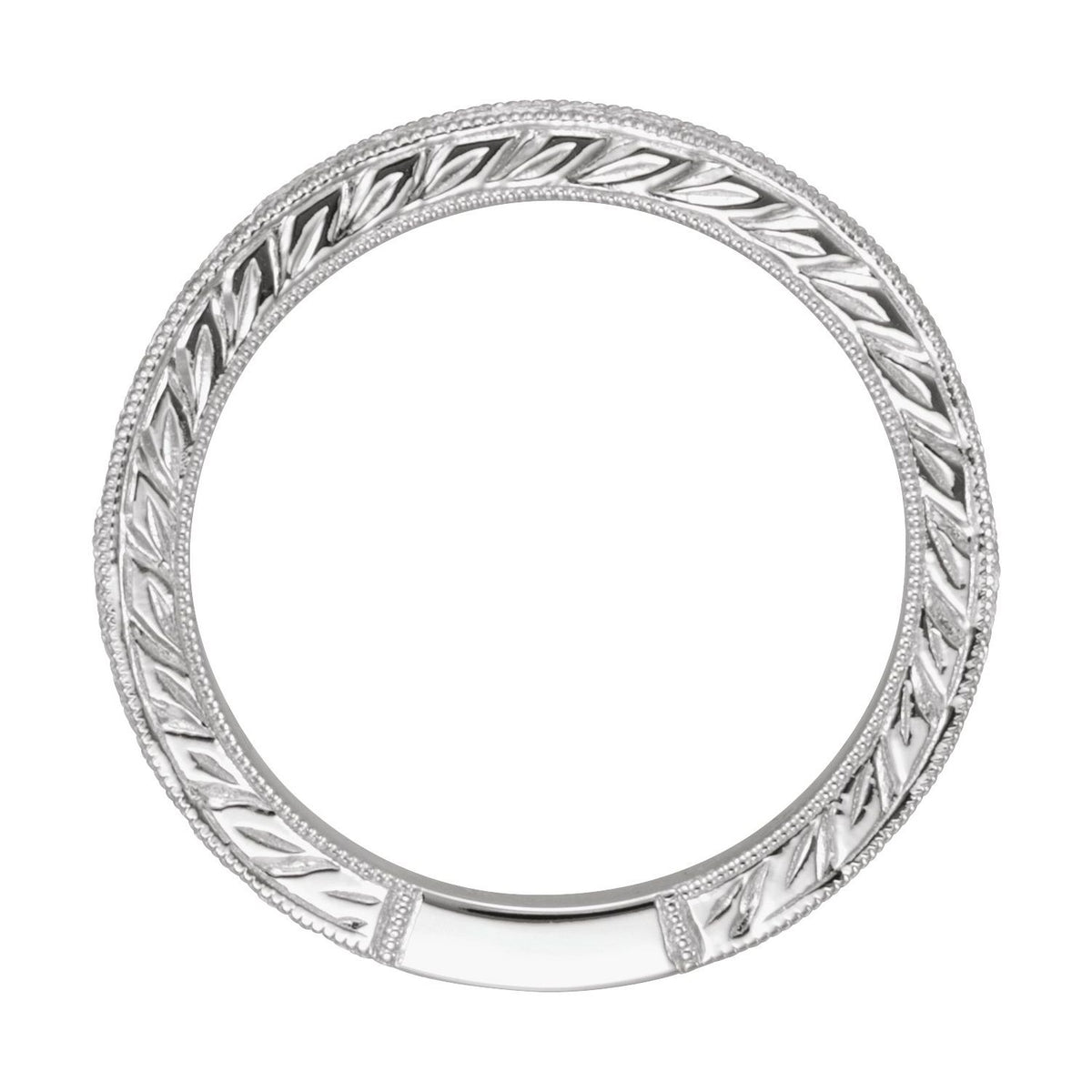 14K White Gold Natural Blue Sapphire & 1/10 CTW Natural Diamond Anniversary Band