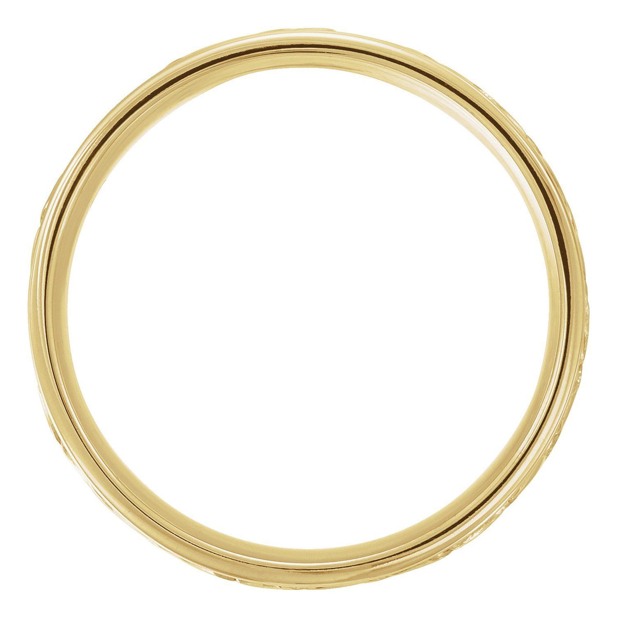 14K Yellow/White/Rose Gold Rope Hand-Woven Comfort-Fit Flat Band