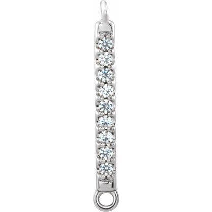 .04 CTW Natural Diamond Bar Link