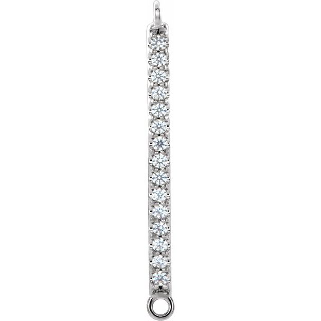 .06 CTW Natural Diamond Bar Link