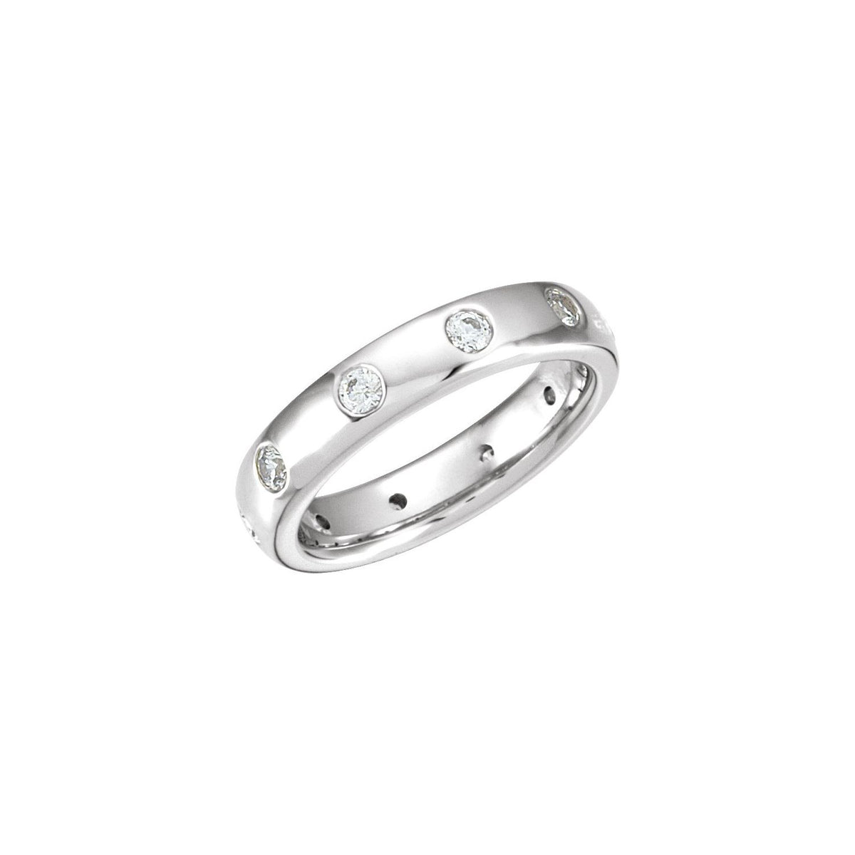 Platinum 1/2 CTW Natural Diamond Eternity Band