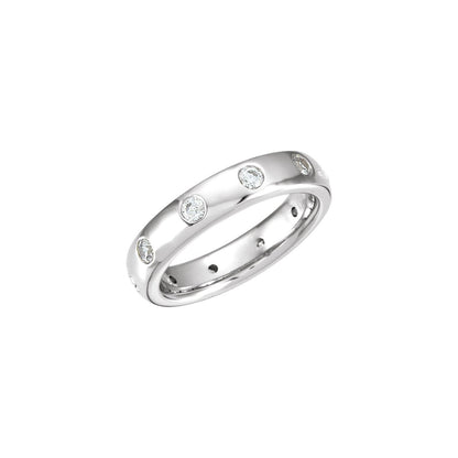 Platinum 1/2 CTW Natural Diamond Eternity Band