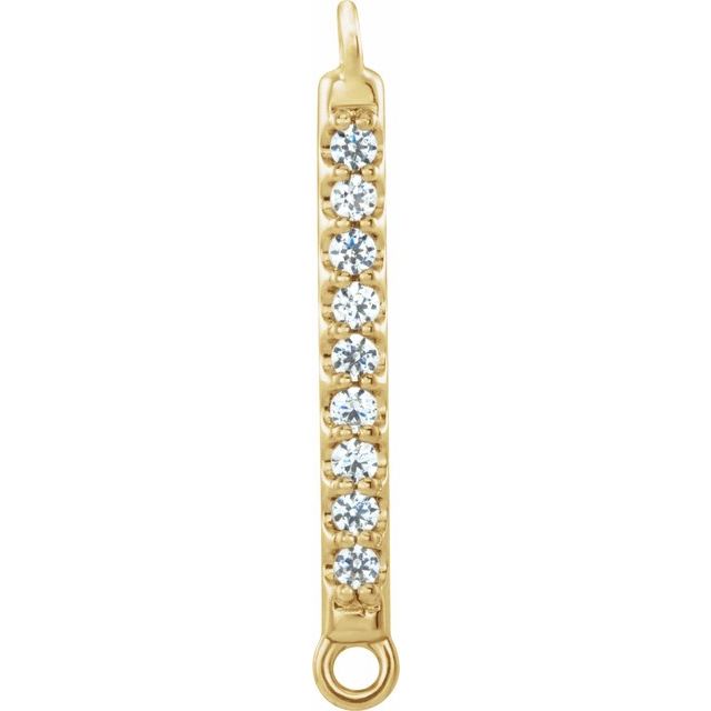 .04 CTW Natural Diamond Bar Link
