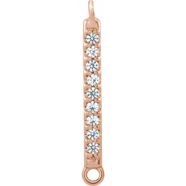 .04 CTW Natural Diamond Bar Link