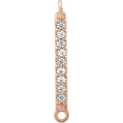 .04 CTW Natural Diamond Bar Link