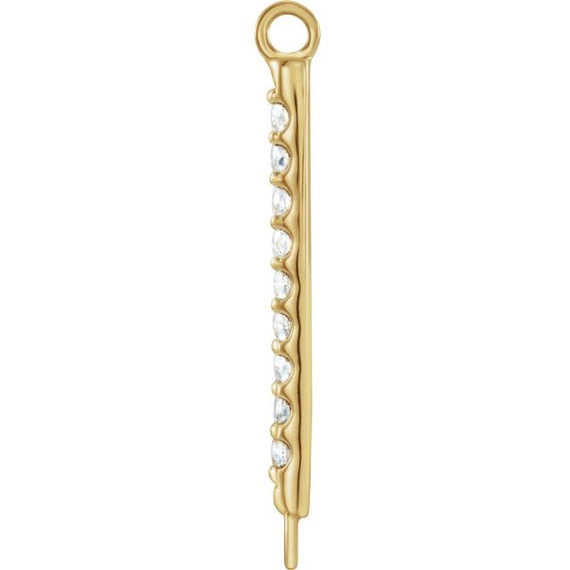 .04 CTW Natural Diamond Bar Link