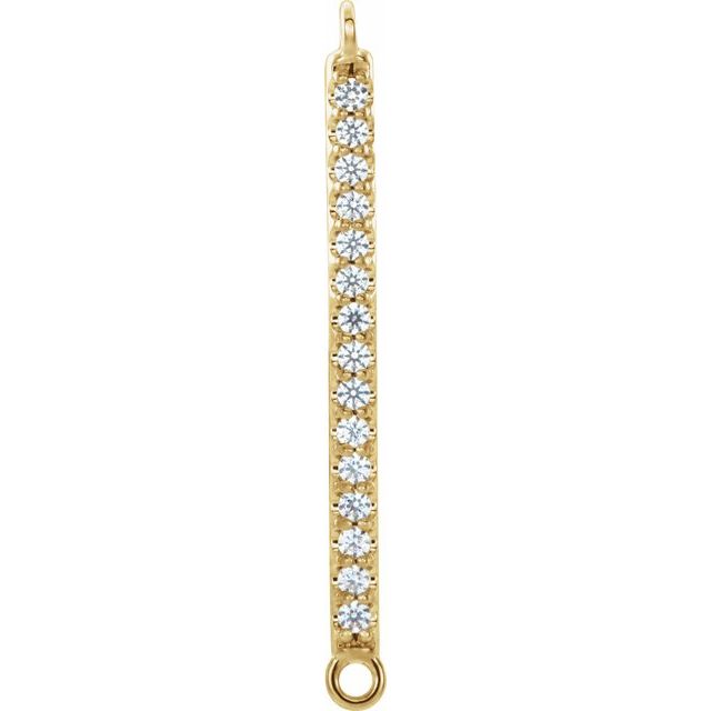 .06 CTW Natural Diamond Bar Link