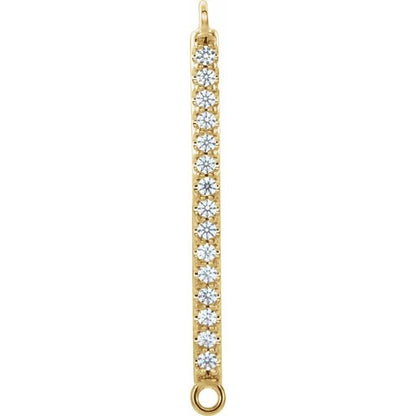.06 CTW Natural Diamond Bar Link