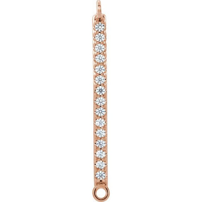 .06 CTW Natural Diamond Bar Link