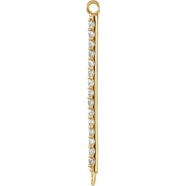 .06 CTW Natural Diamond Bar Link