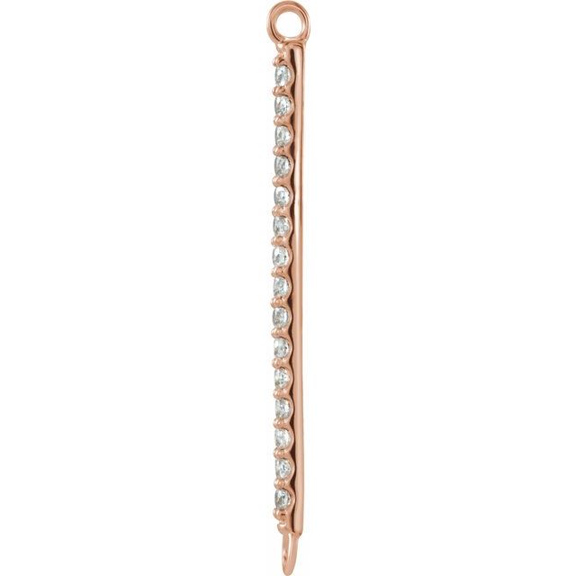 .06 CTW Natural Diamond Bar Link