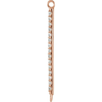 .06 CTW Natural Diamond Bar Link