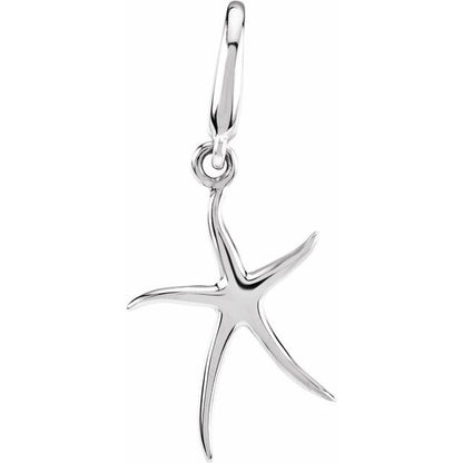 Sterling Silver Starfish Charm/Pendant