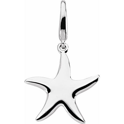 Starfish Charm/Pendant, 17 x 17 mm