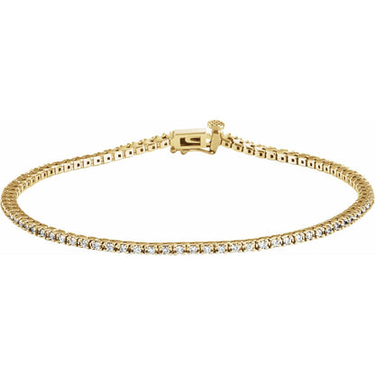 7/8 CTW Lab-Grown Diamond Line 7 1/4" Bracelet