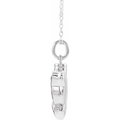 Sterling Silver Butterfly Ash Holder 18" Necklace