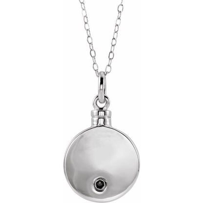 Sterling Silver So Far But Yet So Close Ash Holder 18" Necklace
