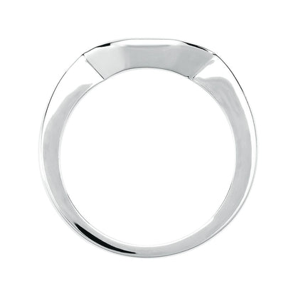 Band for 4x4 mm Square Ring, Three-Stone Engagement