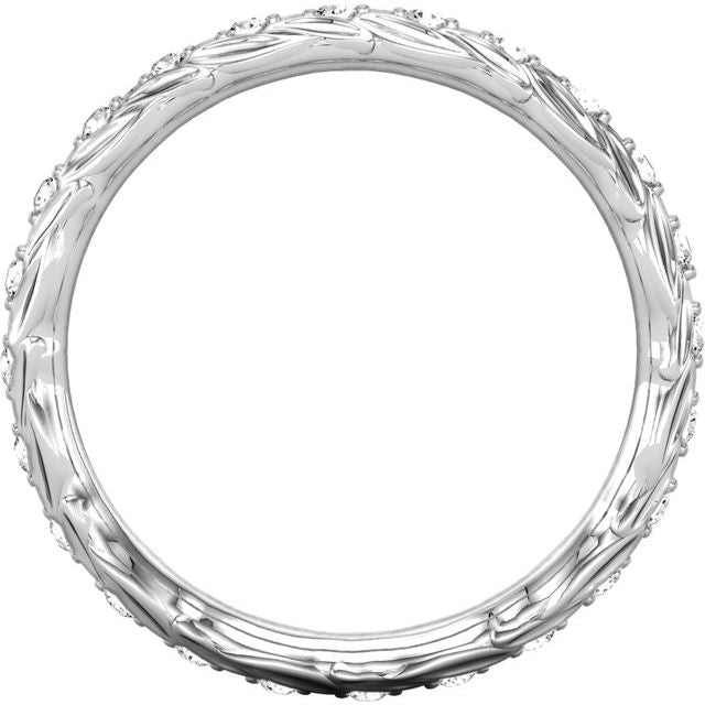 1/5 CTW Natural Diamond Eternity Band, 3.5 mm