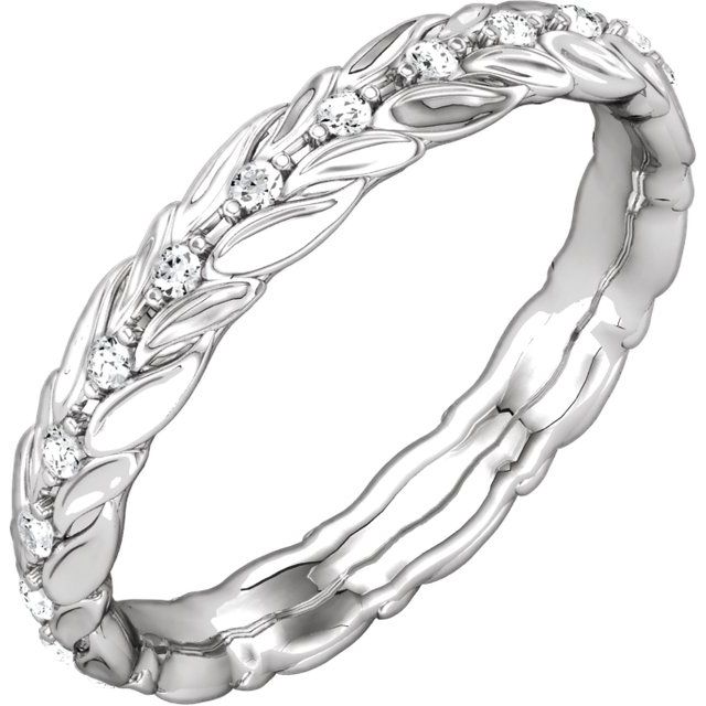 1/6 CTW Lab-Grown Diamond Eternity Band, 3.6 mm