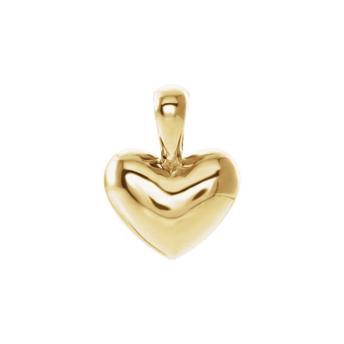14K Yellow Gold Youth Heart Pendant