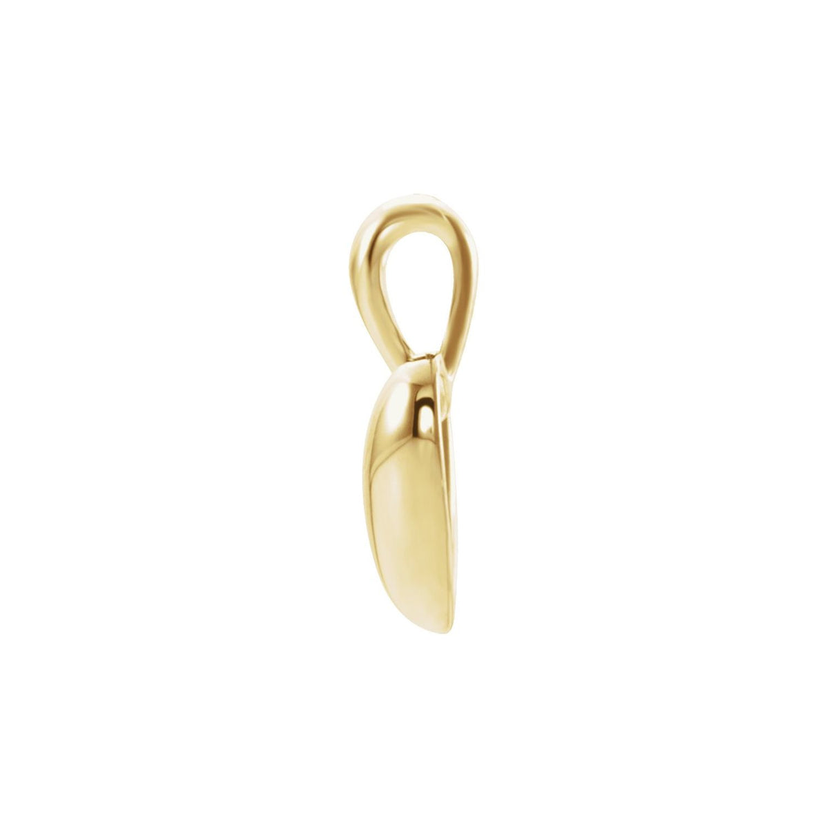 14K Yellow Gold Youth Heart Pendant