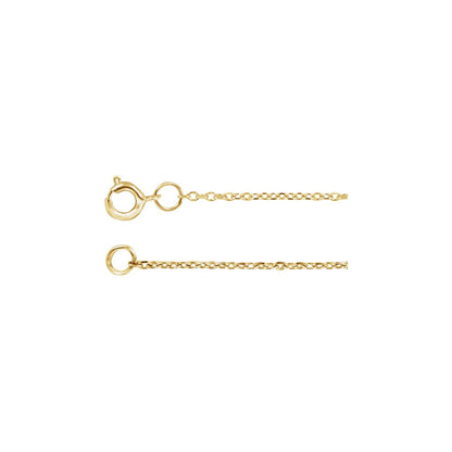 Adjustable Diamond-Cut Cable 16-18" Chain