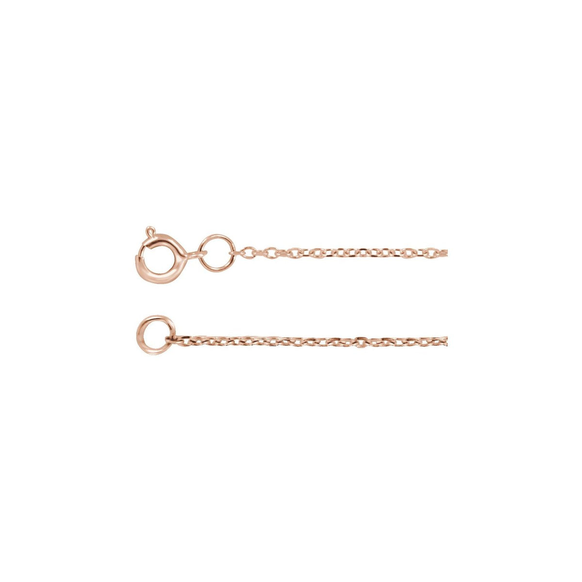 Adjustable Diamond-Cut Cable 16-18" Chain