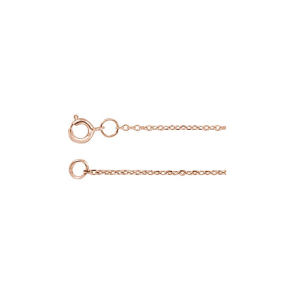 Adjustable Diamond-Cut Cable 16-18" Chain