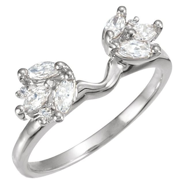 3/8 CTW Lab-Grown Diamond Wrap-Style Ring Enhancer