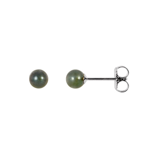 Cultured Black Akoya Pearl Earrings