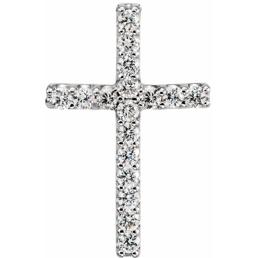 .06 CTW Natural Diamond Petite Cross Pendant
