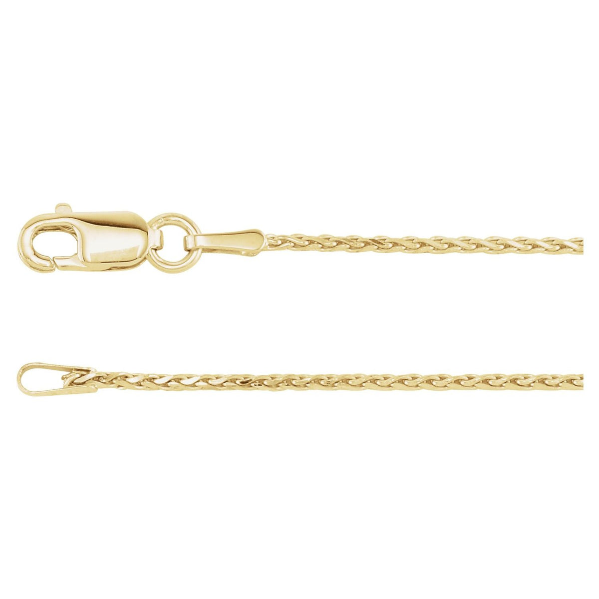 Diamond-Cut Wheat 24" Chain