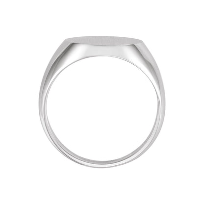16x14 mm Oval Signet Ring