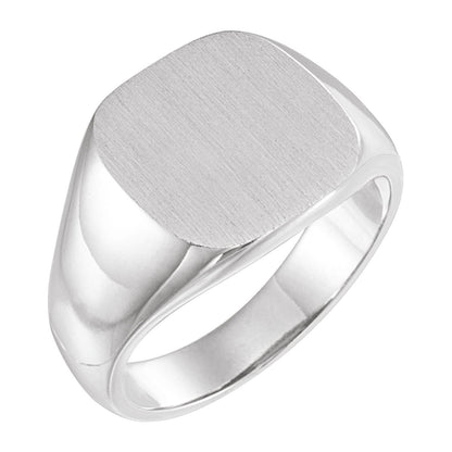 Square Signet Ring, 12 x 12 mm (9601)