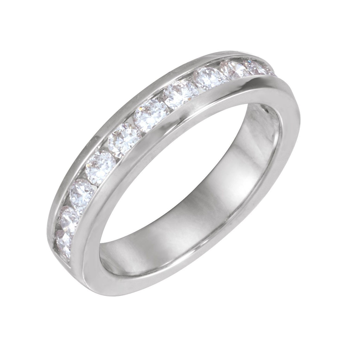 1 CTW Natural Diamond Channel-Set Matching Band