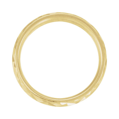 Geometric Faceted Flat Band, 7 mm
