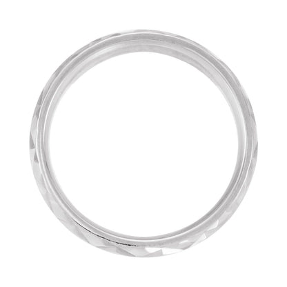 Geometric Faceted Flat Band, 7 mm