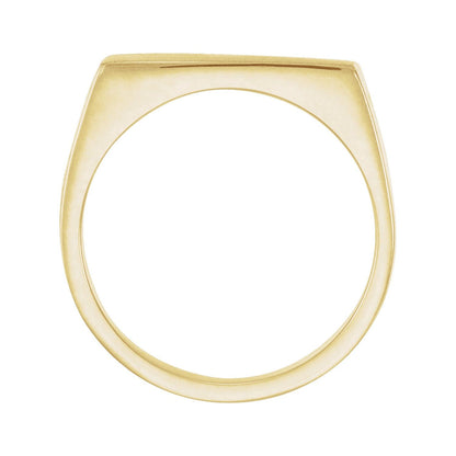 15x9 mm Rectangle Signet Ring