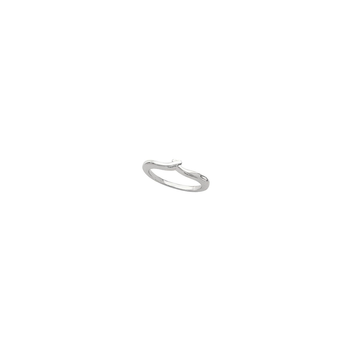 14K White Gold Band, 2.6 mm