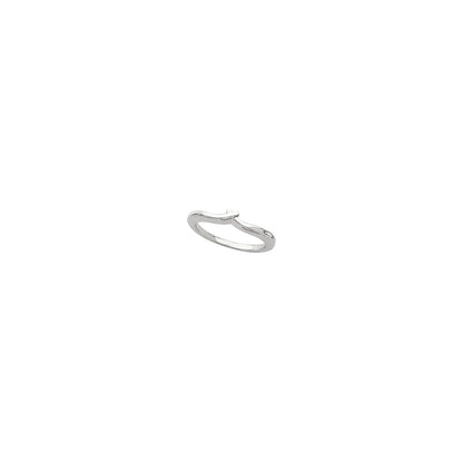 14K White Gold Band, 2.6 mm
