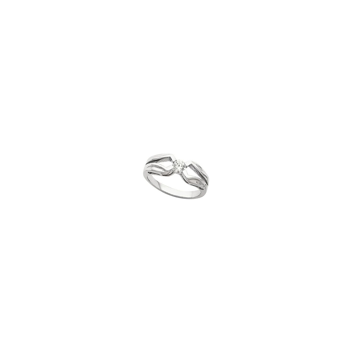 14K White Gold Band, 2.6 mm