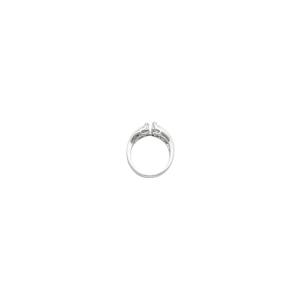 14K White Gold Band, 2.6 mm