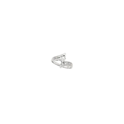 14K White Gold Band, 7.2 mm