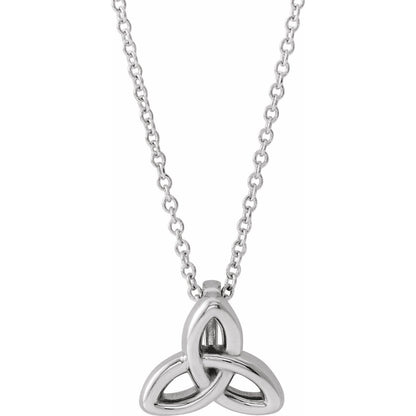 Celtic-Inspired Trinity 16-18" Necklace