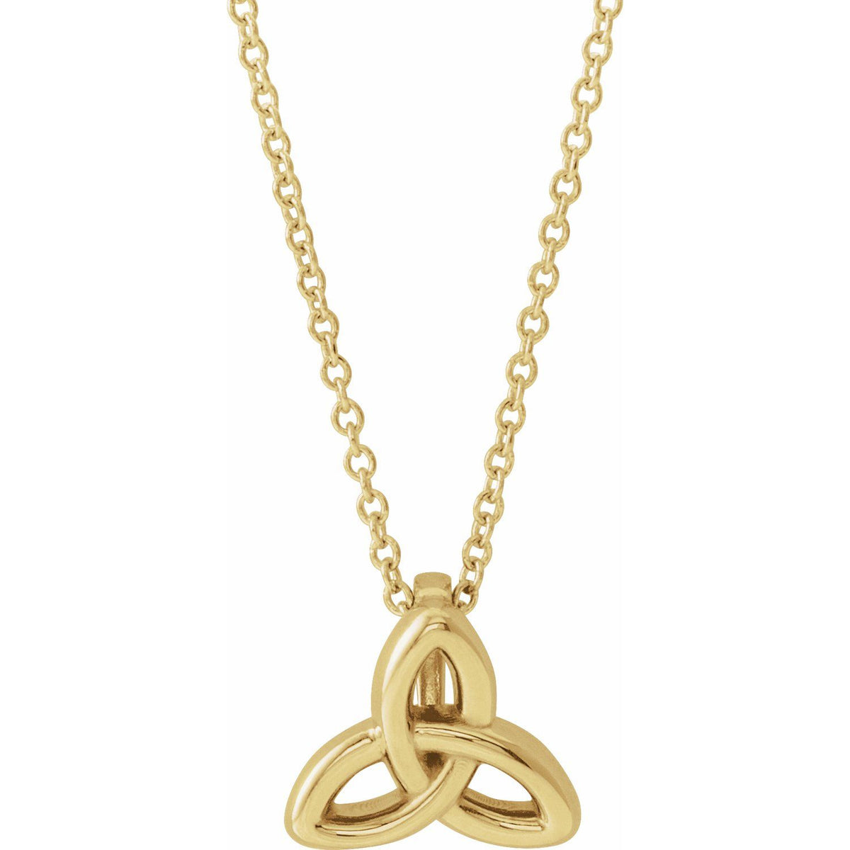Celtic-Inspired Trinity 16-18" Necklace