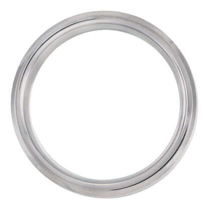Tungsten Beveled-Edge Carbon Fiber Inlay Comfort-Fit Band, 8 mm, Style 2