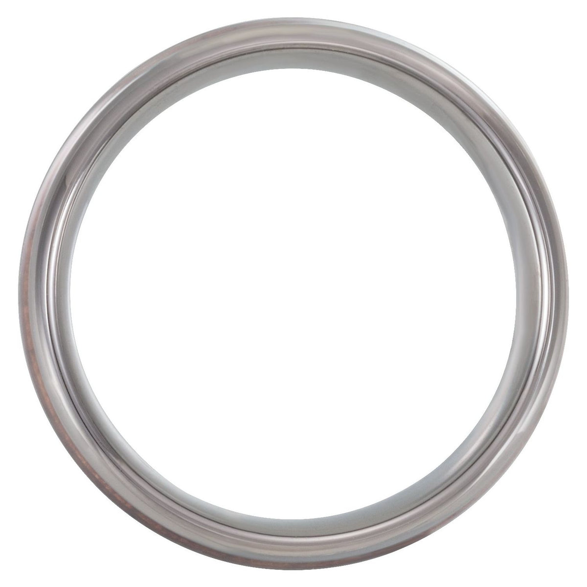 Tungsten Rose Wood Inlay Comfort-Fit Band