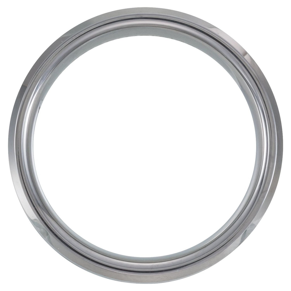 Tungsten Beveled-Edge Carbon Fiber Inlay Comfort-Fit Band, 8 mm